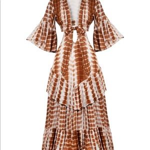 Vici x Nordstrom collaboration rust tie die dress